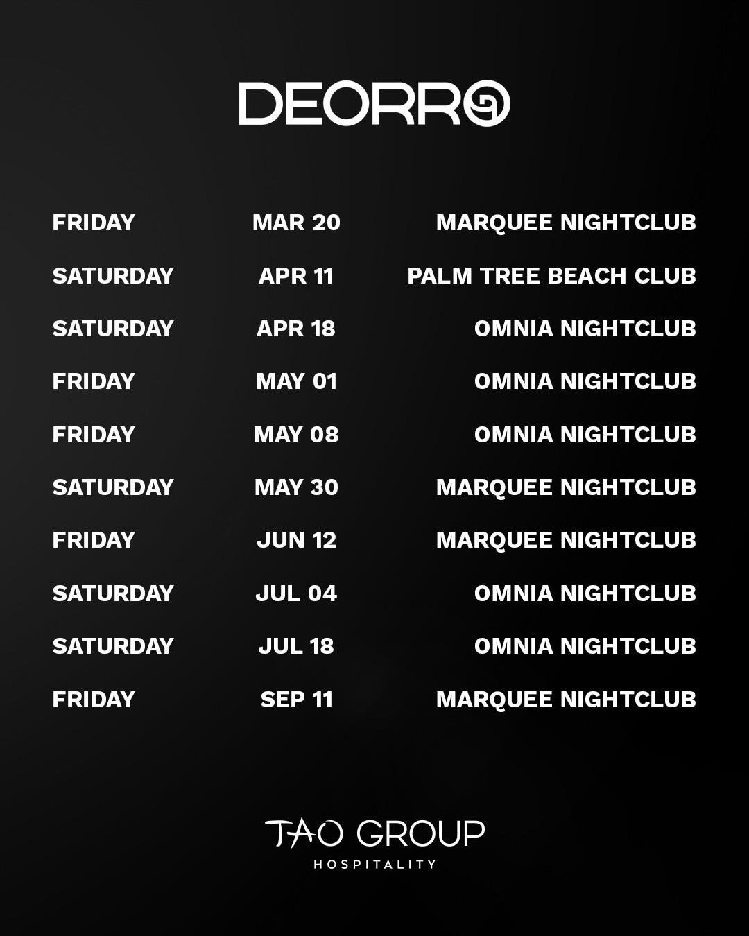 Deorro Tour Poster 2026